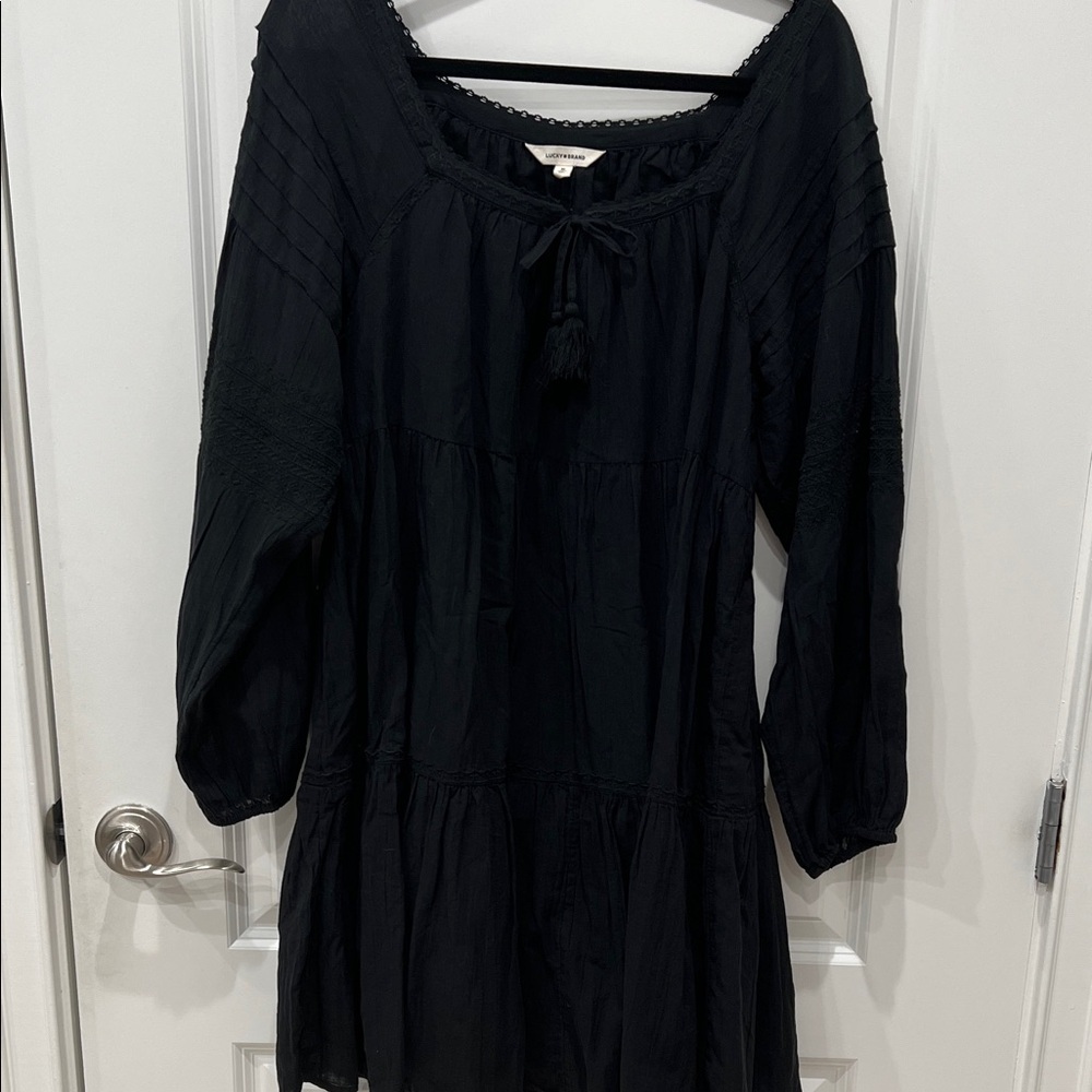 Lucky Brand Black Long Sleeve Dress